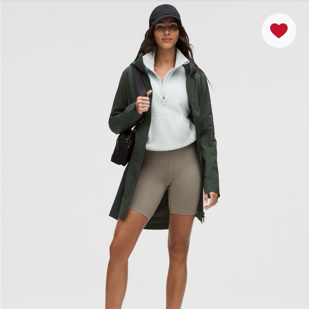 Lululemon Athletica rainforest Green Rain Rebel Jacket new with tag size 6